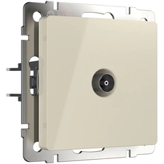 Изображение ТВ розетка проходная (слоновая кость) W1184003